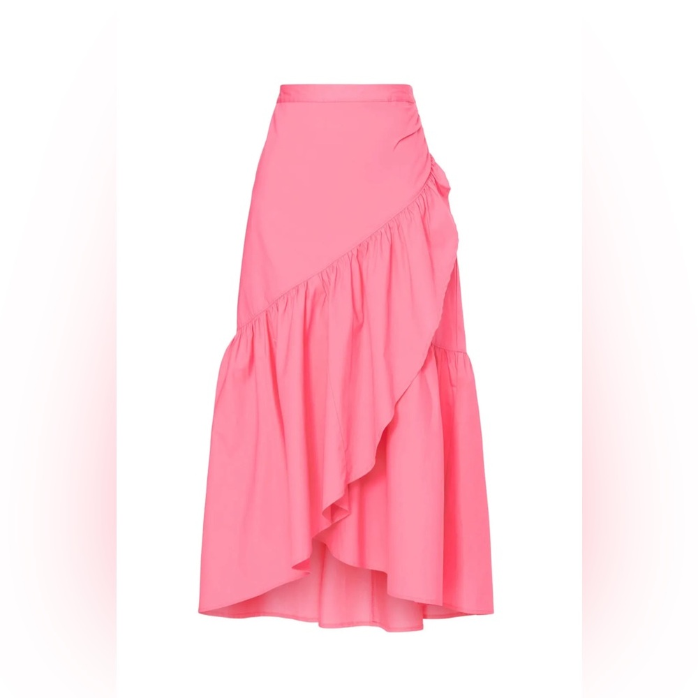 Chic Asymmetrical Pink Skirt